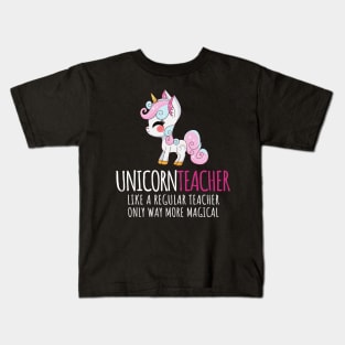 'Unicorn Teacher' Cute Teacher Magical Kids T-Shirt